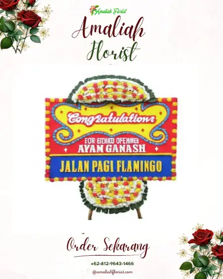 Sewa Papan Bunga Taman Baru